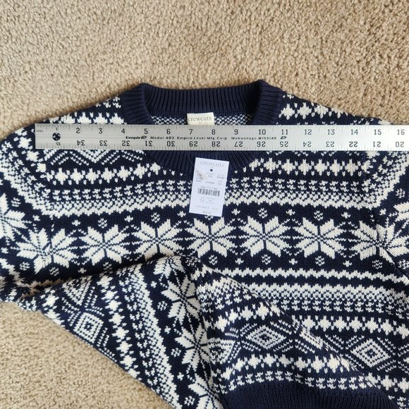 NWT Fair Isle Snowflake sweater 100% cotton - Picture 8 of 16